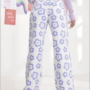 Shein floral print jeans